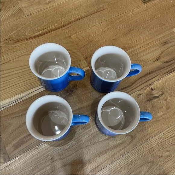 Le Creuset Set of 4 Stoneware Mugs Marseille - Picture 4 of 5